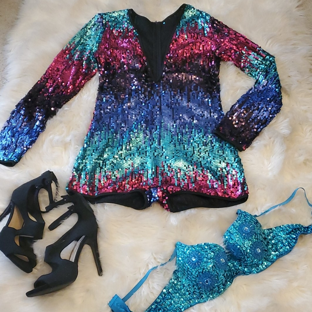 Sexy Sequined Romper!!!